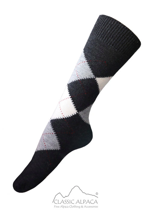 Cozy Alpaca Argyle Socks A Touch of Class